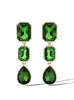 Emerald Green Drop Earrings sold by Jessica Simpson