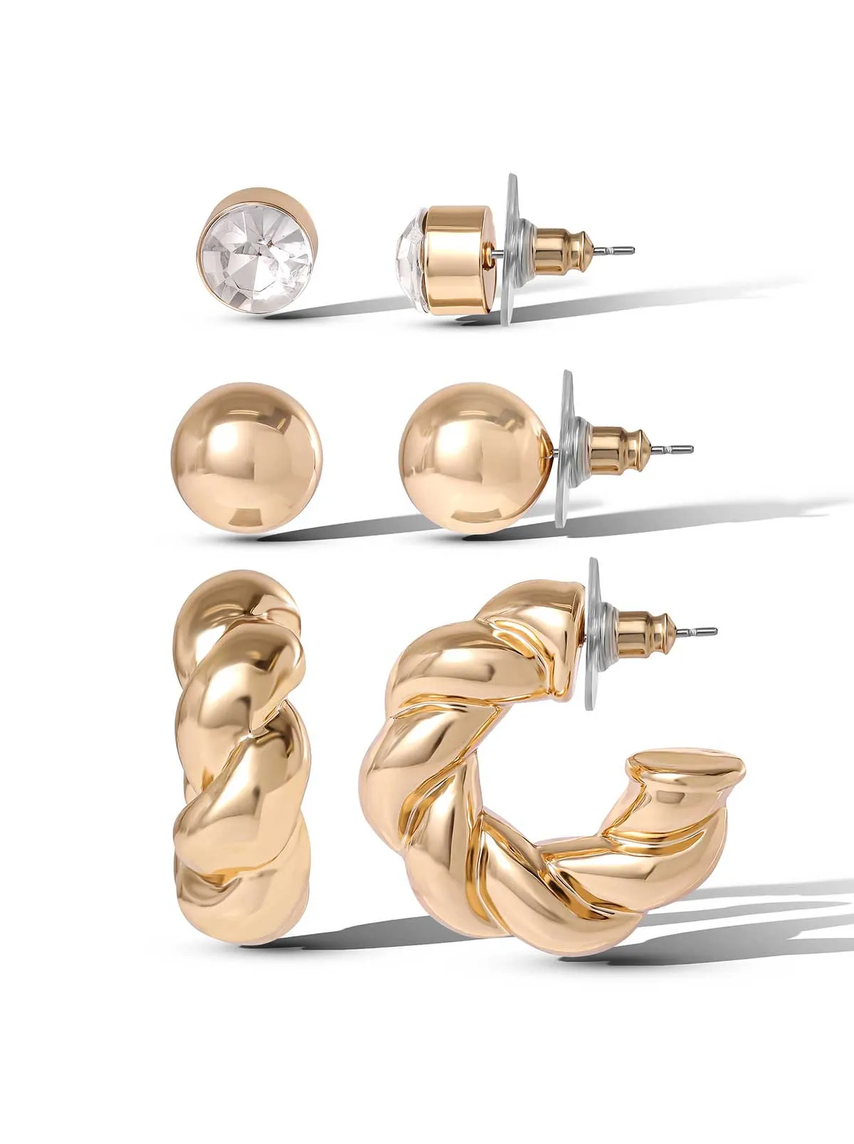 Classic Gold Earring Set sold by Jessica Simpson