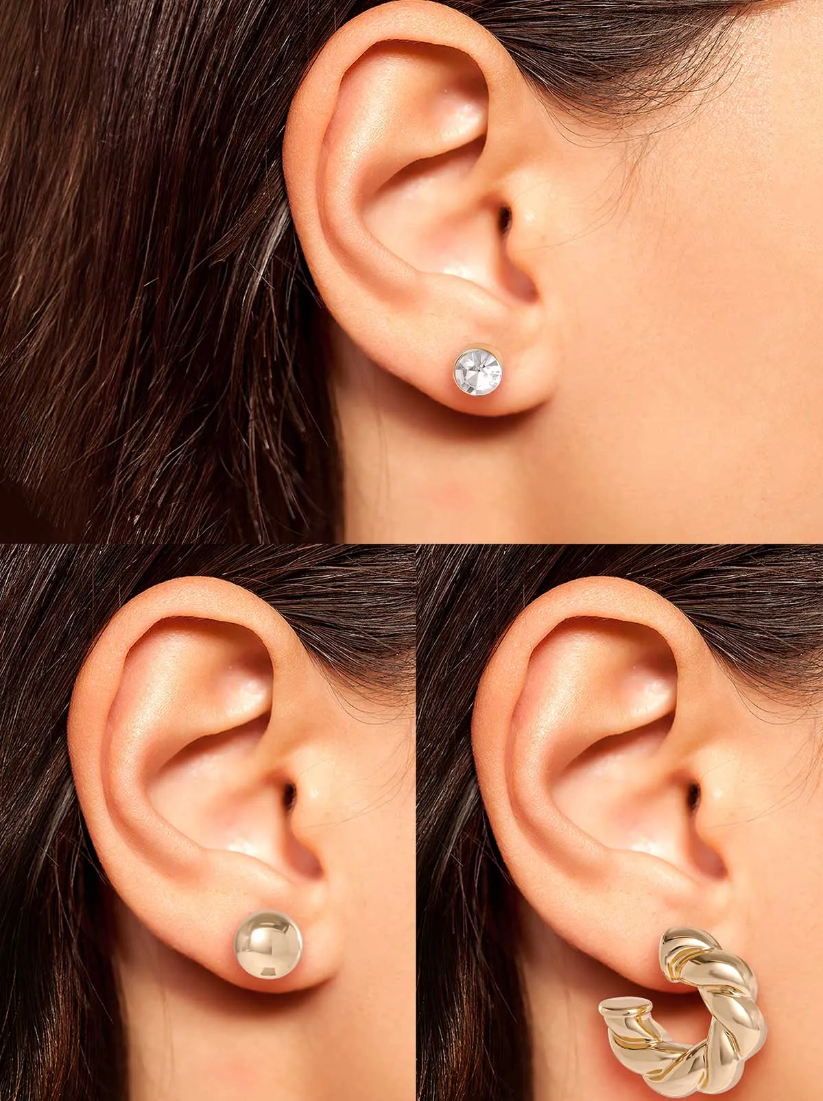 Classic Gold Earring Set sold by Jessica Simpson product image thumbnail 5