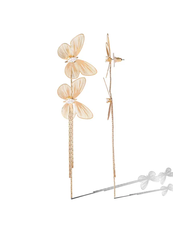 Double Butterfly Dangle Earrings sold by Jessica Simpson