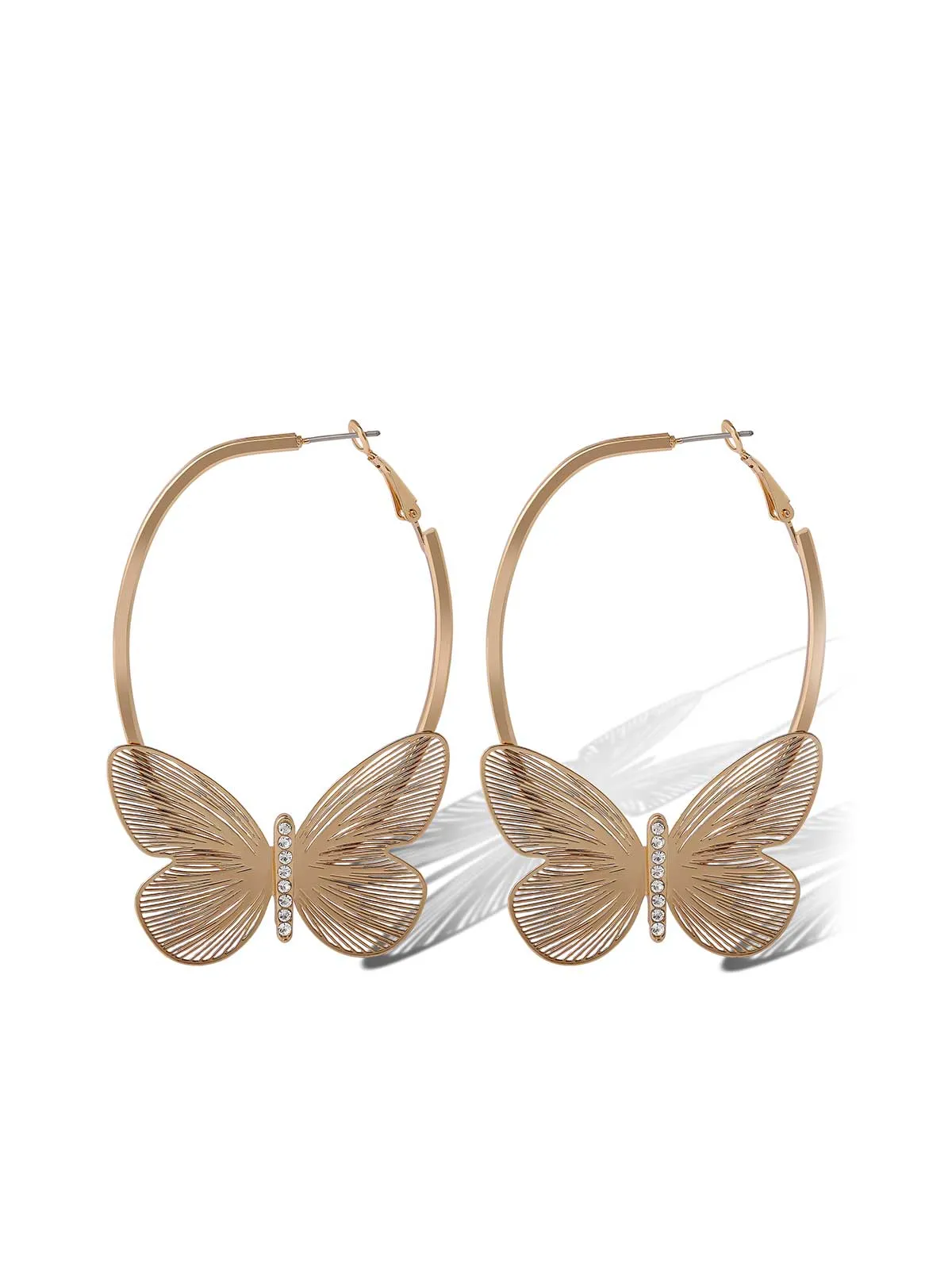 Butterfly Hoop Earrings sold by Jessica Simpson product image thumbnail 2