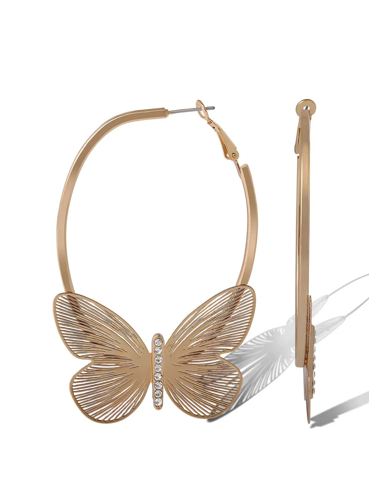 Butterfly Hoop Earrings sold by Jessica Simpson