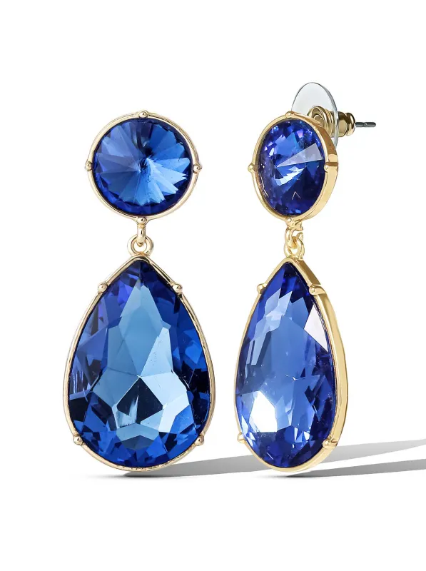 Deep Blue Teardrop Earrings sold by Jessica Simpson