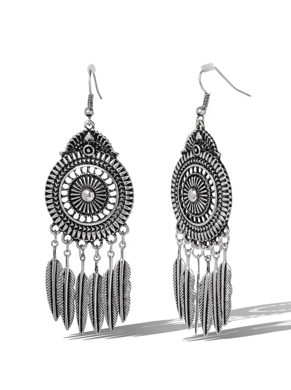 Antique Feather Drop Earrings sold by Jessica Simpson
