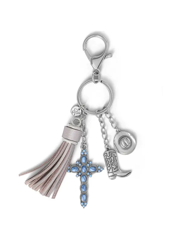 Turquoise Silver Charms Keychain sold by Jessica Simpson