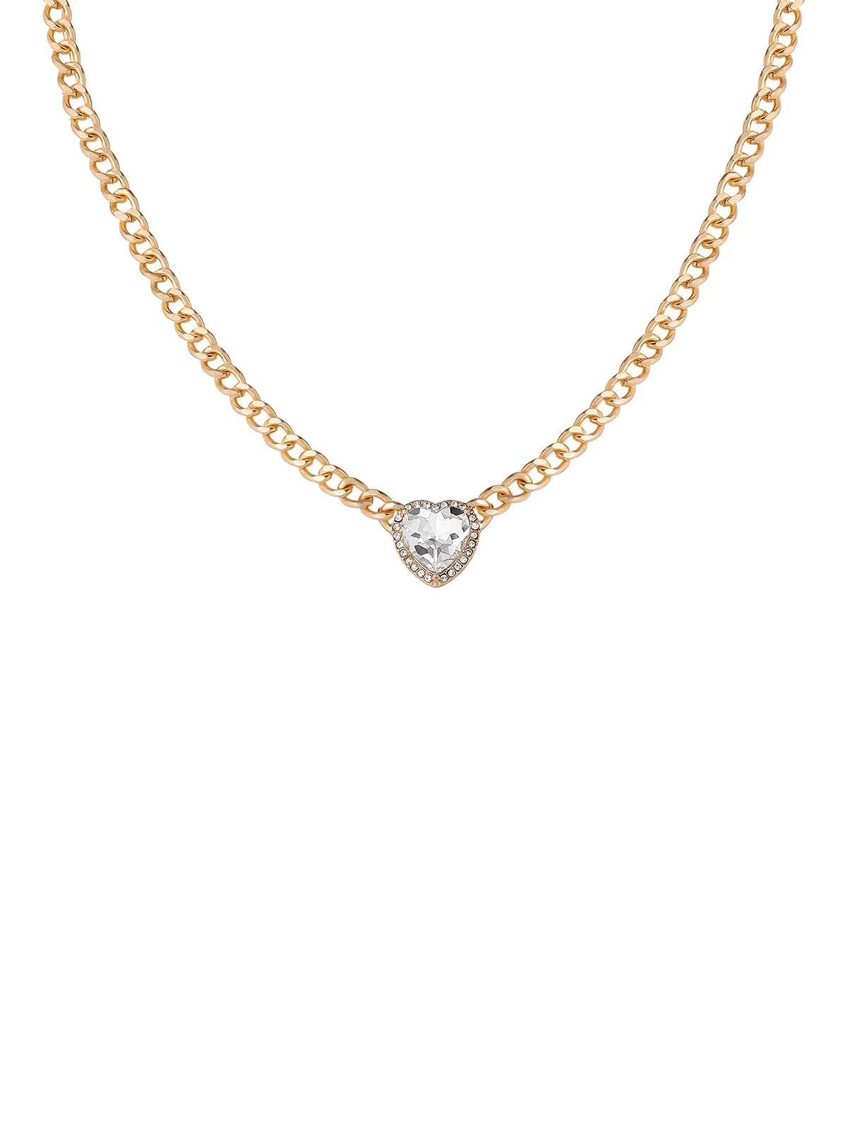 Heart Crystal Necklace & Stud Earring Set sold by Jessica Simpson product image thumbnail 3