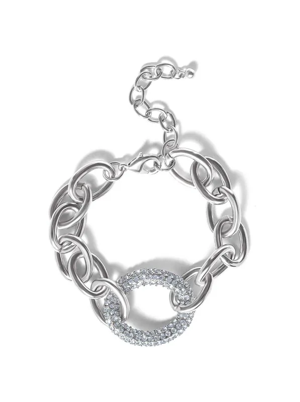 Bold Silver Link Bracelet sold by Jessica Simpson