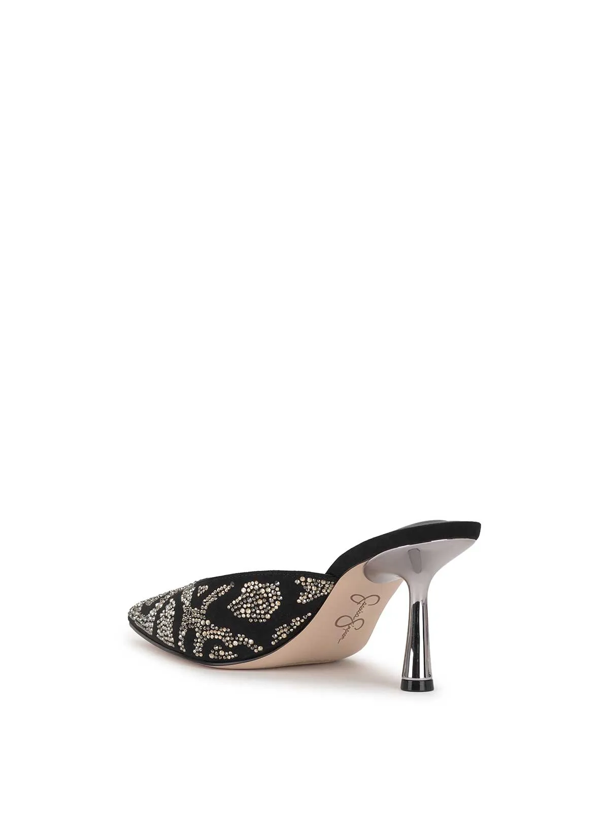 Xia Pointed-Toe Mule in Embellished Black sold by Jessica Simpson product image thumbnail 4