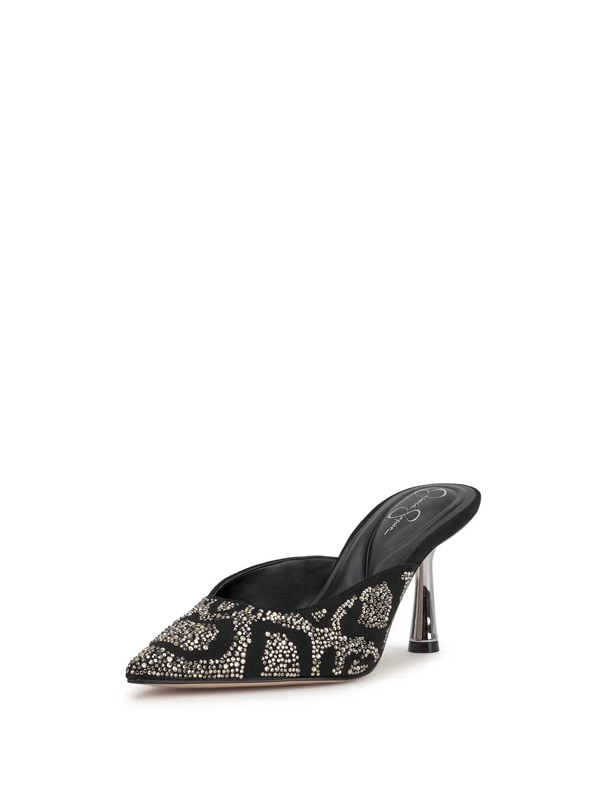 Xia Pointed-Toe Mule in Embellished Black sold by Jessica Simpson product image thumbnail 3