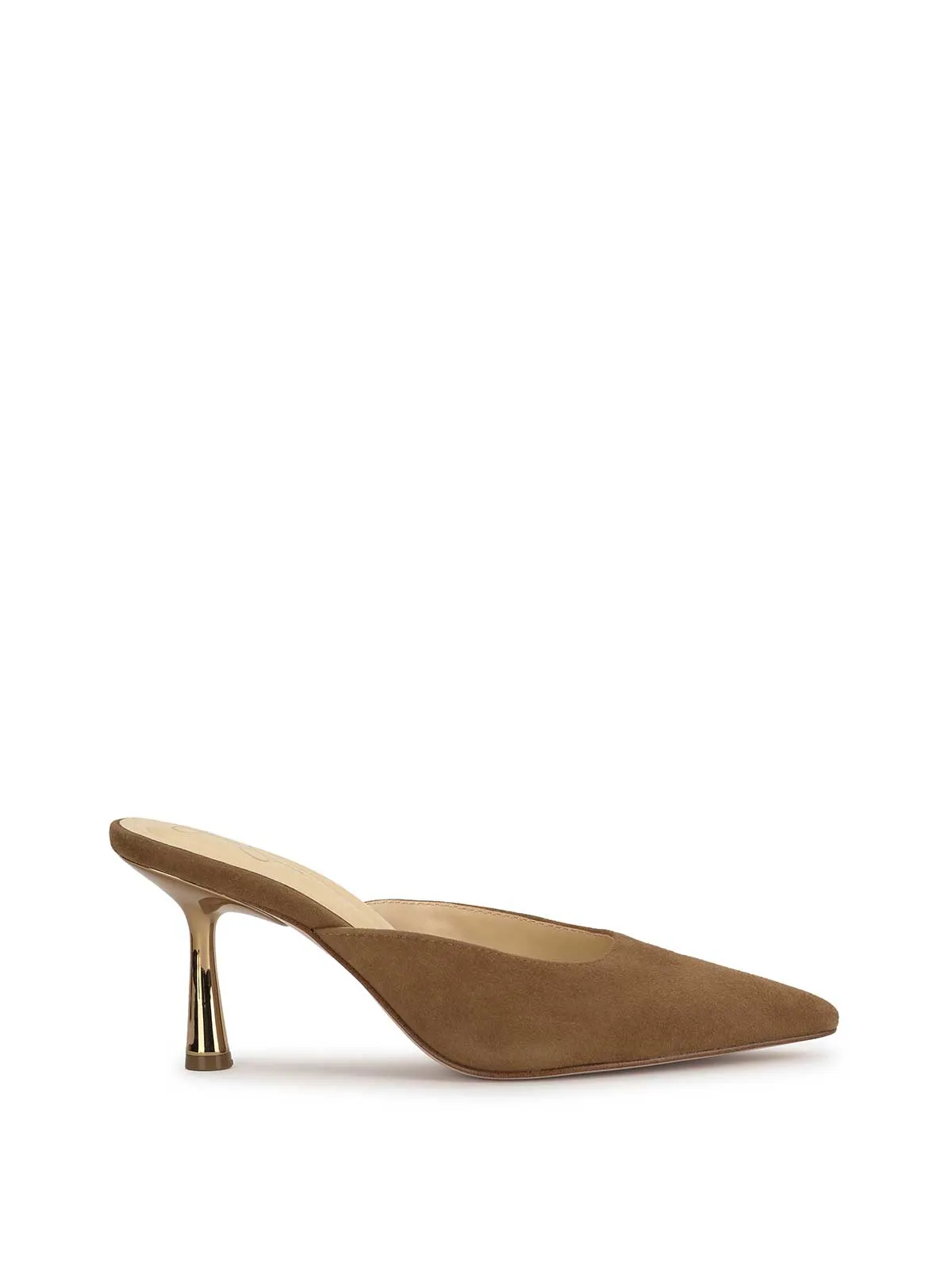 Xia Pointed-Toe Mule in Safari Brown sold by Jessica Simpson