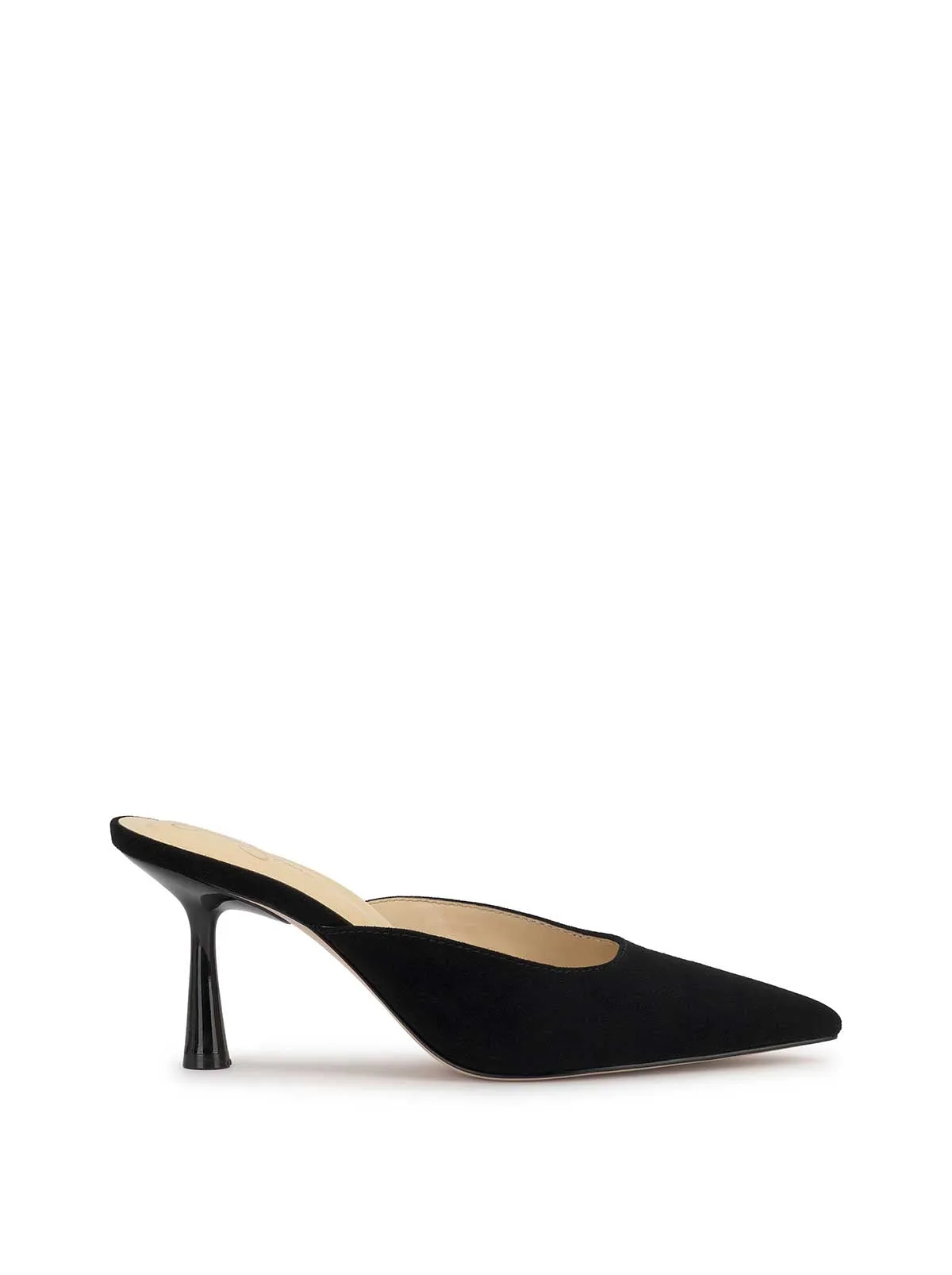 Xia Pointed-Toe Mule in Black sold by Jessica Simpson