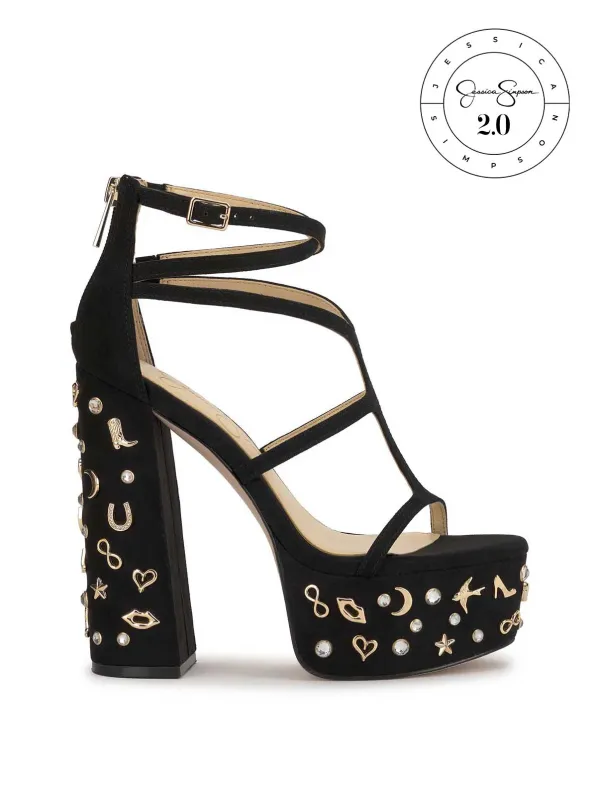 Jessica Simpson 2.0 Aamina Platform Sandal in Black made by Jessica Simpson