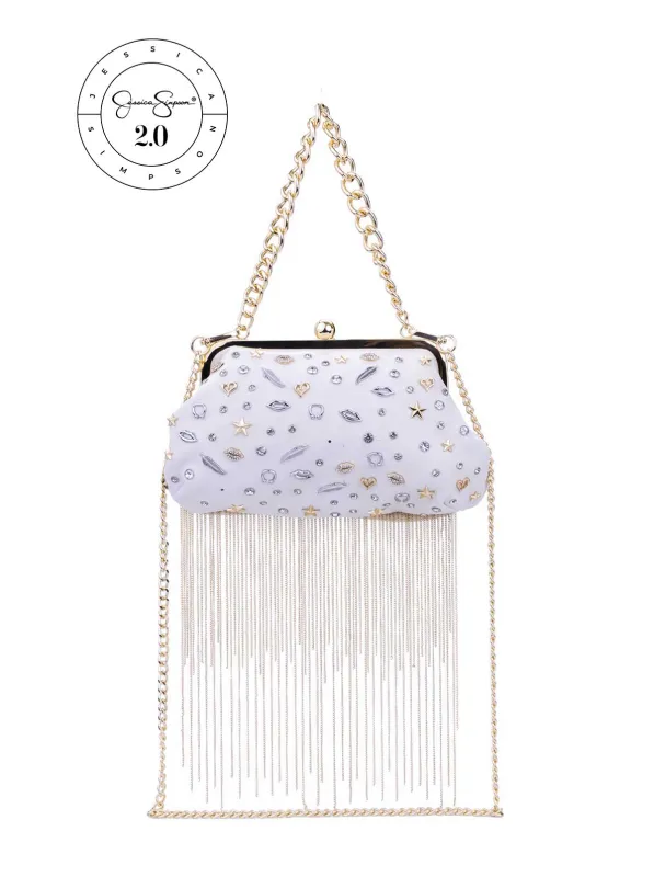 Jessica Simpson 2.0 Zoe Frame Clutch in Soft Ivory sold by Jessica Simpson
