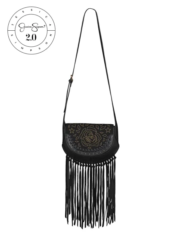 Jessica Simpson 2.0 Ava Saddle Crossbody in Meteorite sold by Jessica Simpson