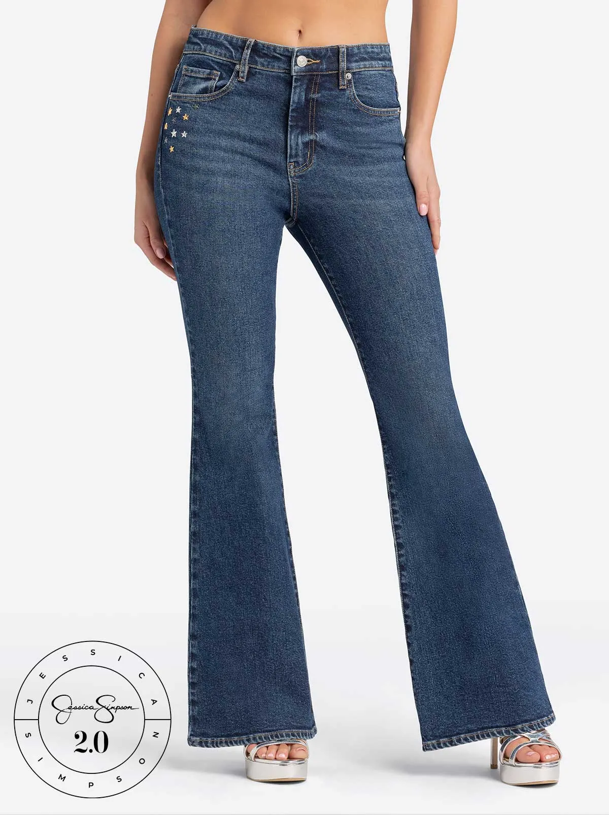 Jessica Simpson 2.0 Stevie Flare Jeans in Milton sold by Jessica Simpson