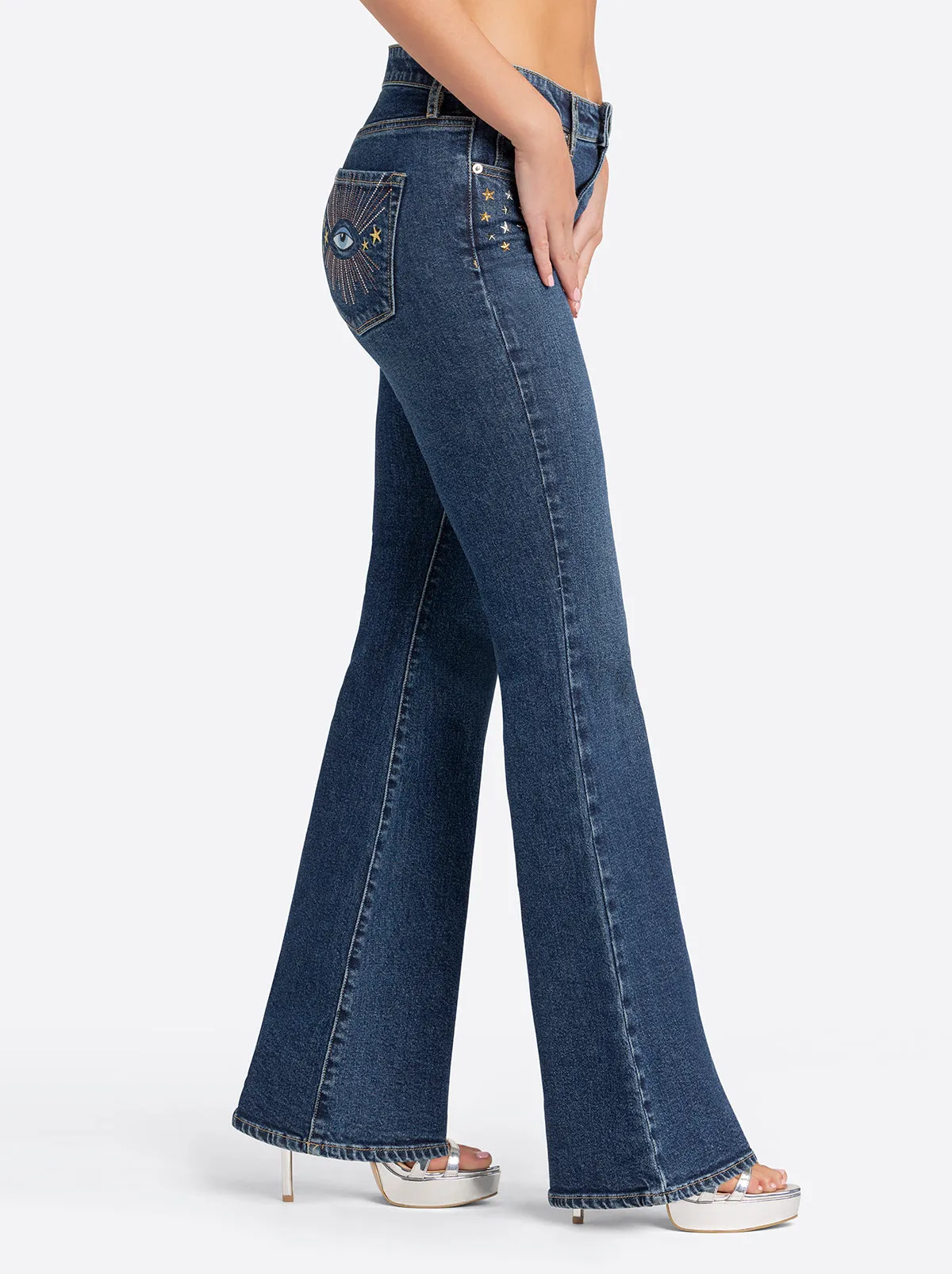 Jessica Simpson 2.0 Stevie Flare Jeans in Milton sold by Jessica Simpson product image thumbnail 2
