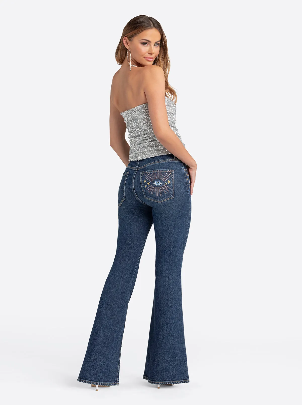 Jessica Simpson 2.0 Stevie Flare Jeans in Milton sold by Jessica Simpson product image thumbnail 4