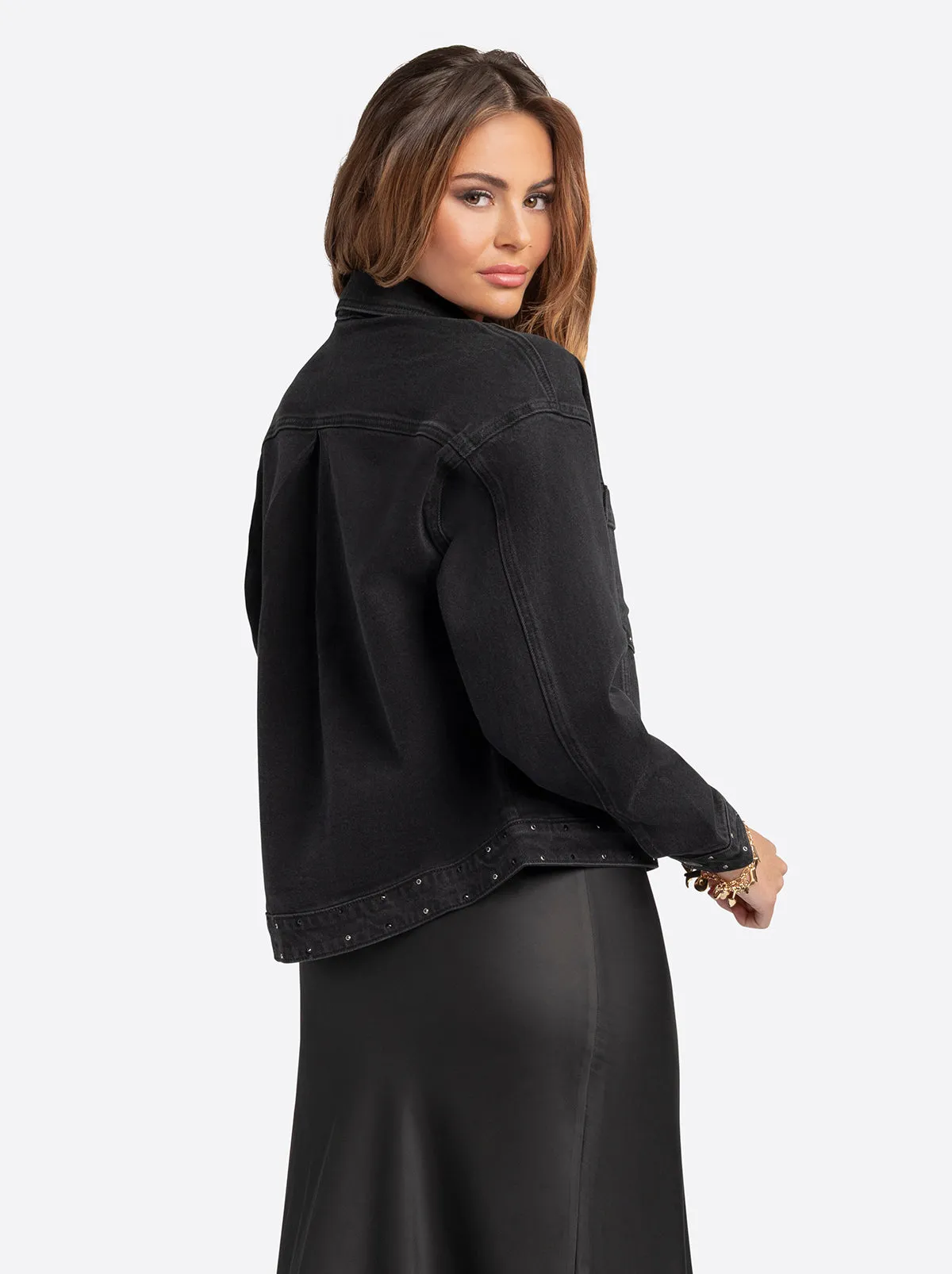 Jessica Simpson 2.0 Trucker Jacket in Luminous sold by Jessica Simpson product image thumbnail 3