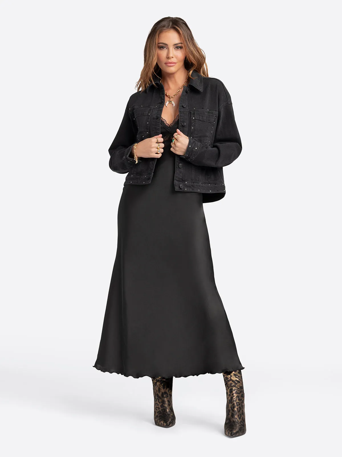 Jessica Simpson 2.0 Trucker Jacket in Luminous sold by Jessica Simpson product image thumbnail 4