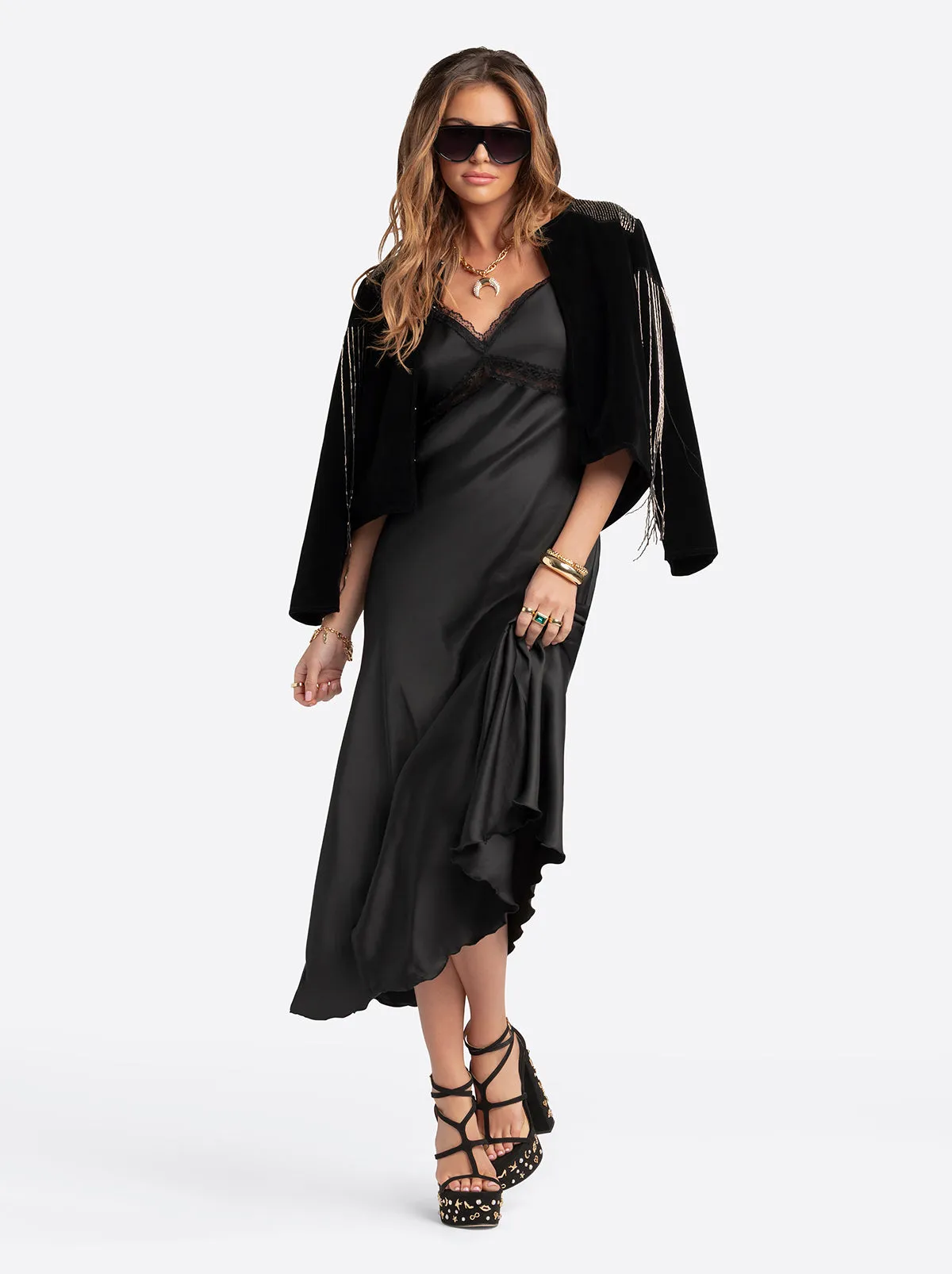 Jessica Simpson 2.0 Ruby Beaded Jacket in Black sold by Jessica Simpson product image thumbnail 4