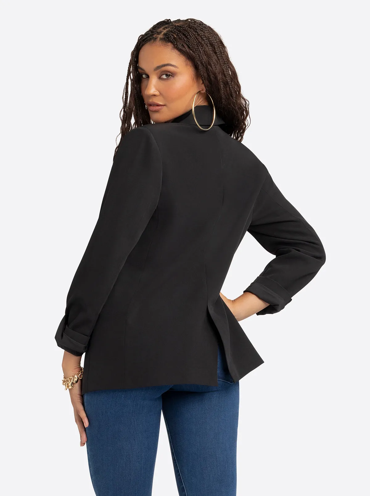 Jessica Simpson 2.0 Lenna Blazer in Black sold by Jessica Simpson product image thumbnail 3