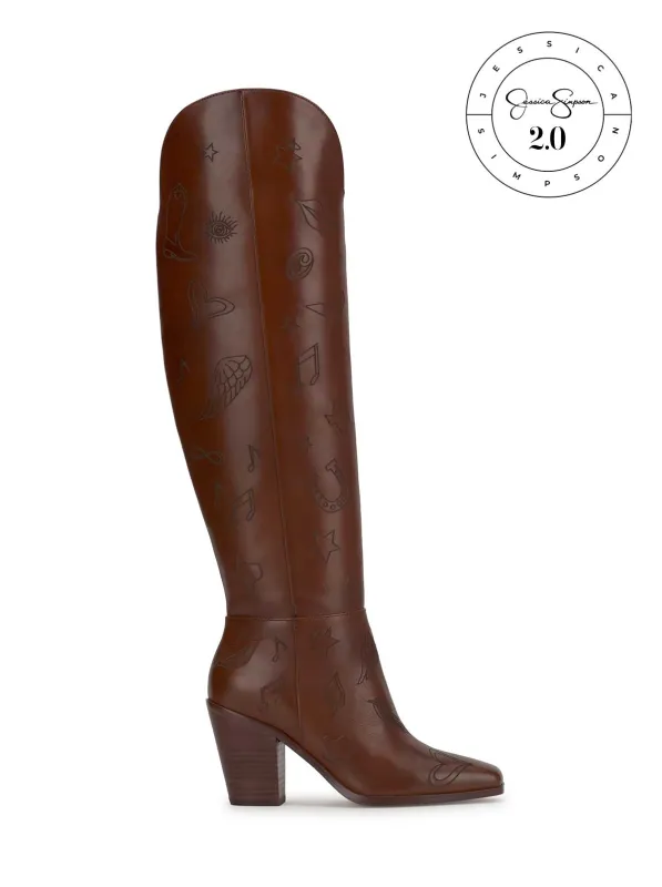 Jessica Simpson 2.0 Ravyn Icon Print Boot in Dark Canyon sold by Jessica Simpson