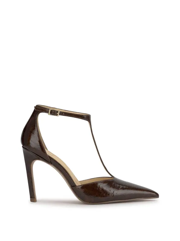 Willna T-Strap Pump in Chocolate Brown sold by Jessica Simpson