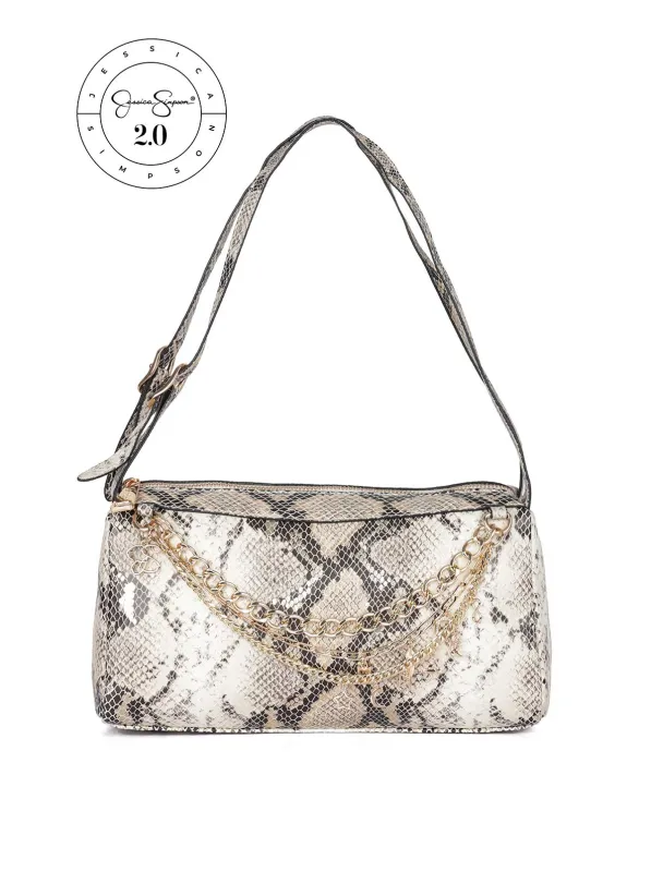 Jessica Simpson 2.0 Grayson Shoulder Bag in Soft Ivory made by Jessica Simpson