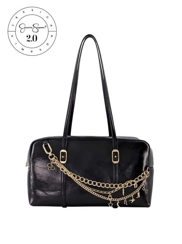 Jessica Simpson 2.0 Grayson Shoulder Bag in Meteorite made by Jessica Simpson
