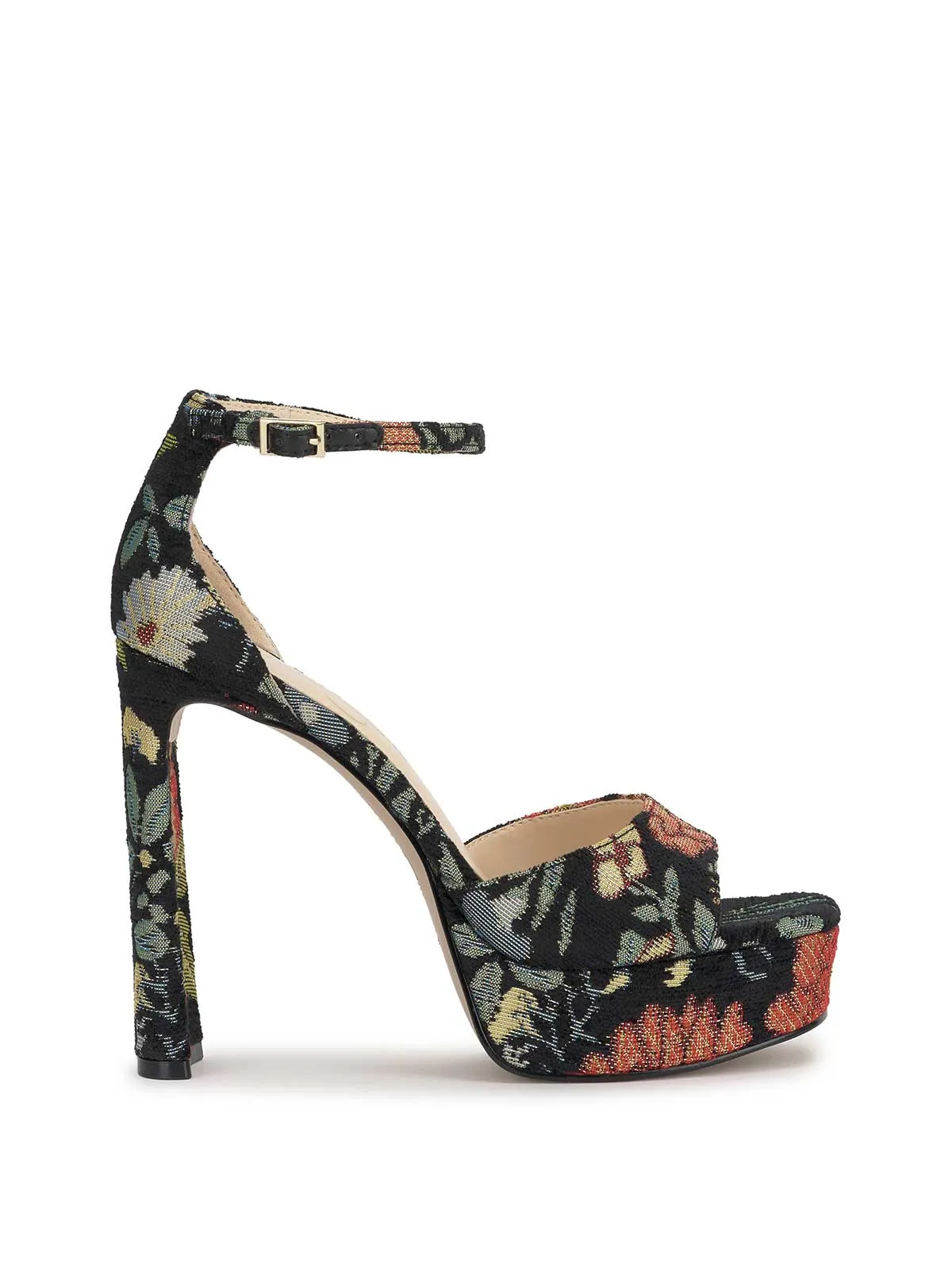 Telxia Platform Sandal in Black Floral sold by Jessica Simpson