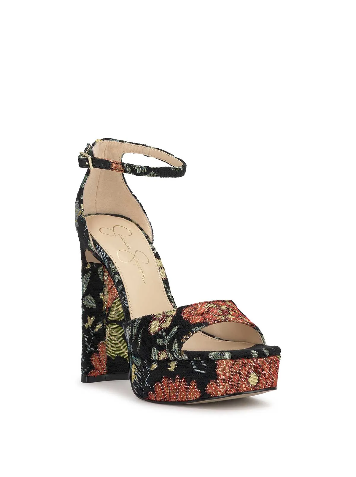 Telxia Platform Sandal in Black Floral sold by Jessica Simpson product image thumbnail 4