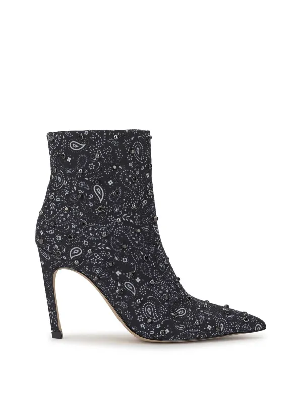 Wilonix Pointed Toe Bootie in Midnight Bandana sold by Jessica Simpson