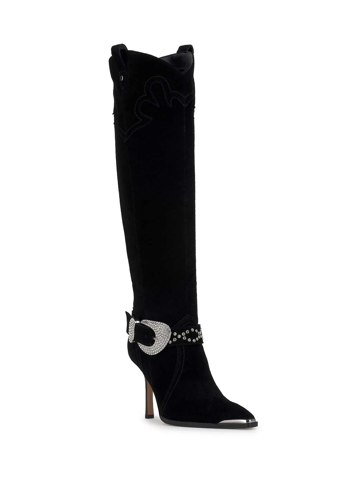 Kenzin Tall Boot in Black Suede sold by Jessica Simpson product image thumbnail 4
