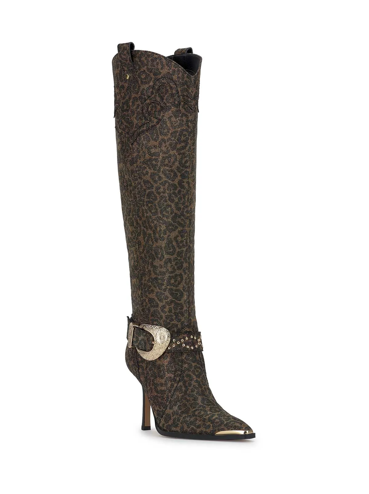 Kenzin Tall Boot in Leopard Sparkle sold by Jessica Simpson product image thumbnail 4