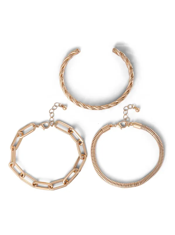 Gold Trio Bracelet Set sold by Jessica Simpson