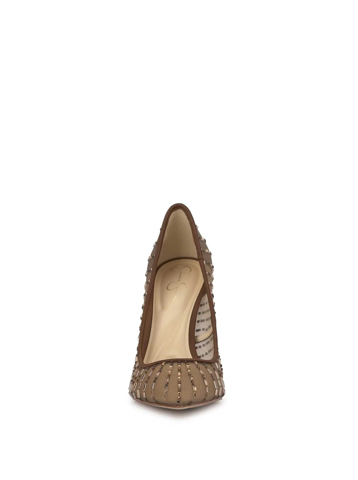 Piviano Pointed Toe Embellished Pump in Toasted Pecan sold by Jessica Simpson product image thumbnail 2
