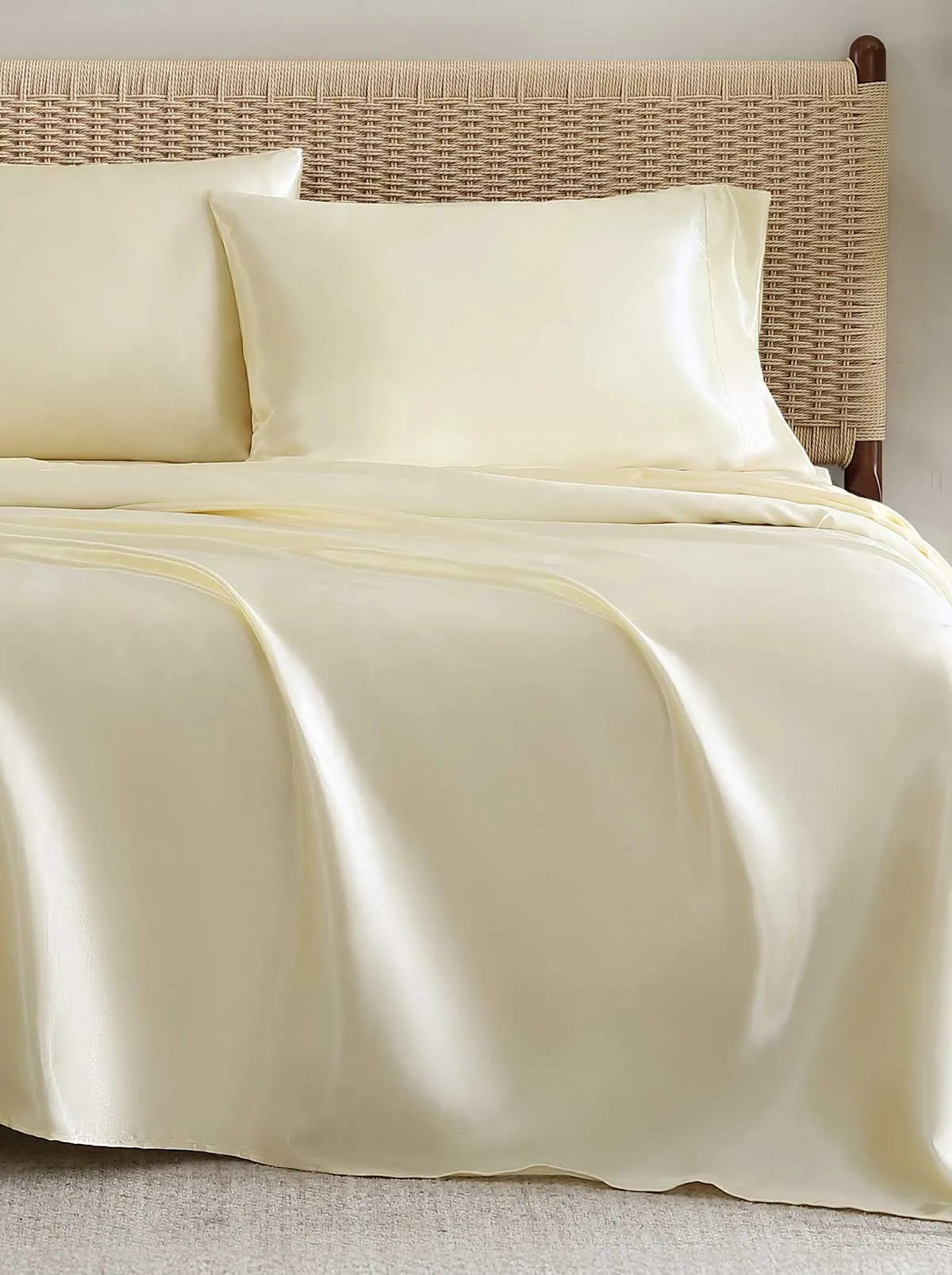 Silky Satin Sheet Set in Antique Golden Honey sold by Jessica Simpson product image thumbnail 2