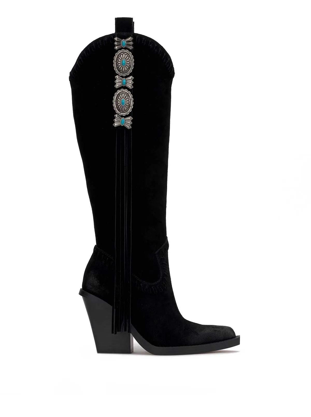 Lisabeth Western Tassel Boot in Black sold by Jessica Simpson