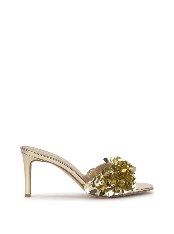 Palora High Heel in Light Gold sold by Jessica Simpson