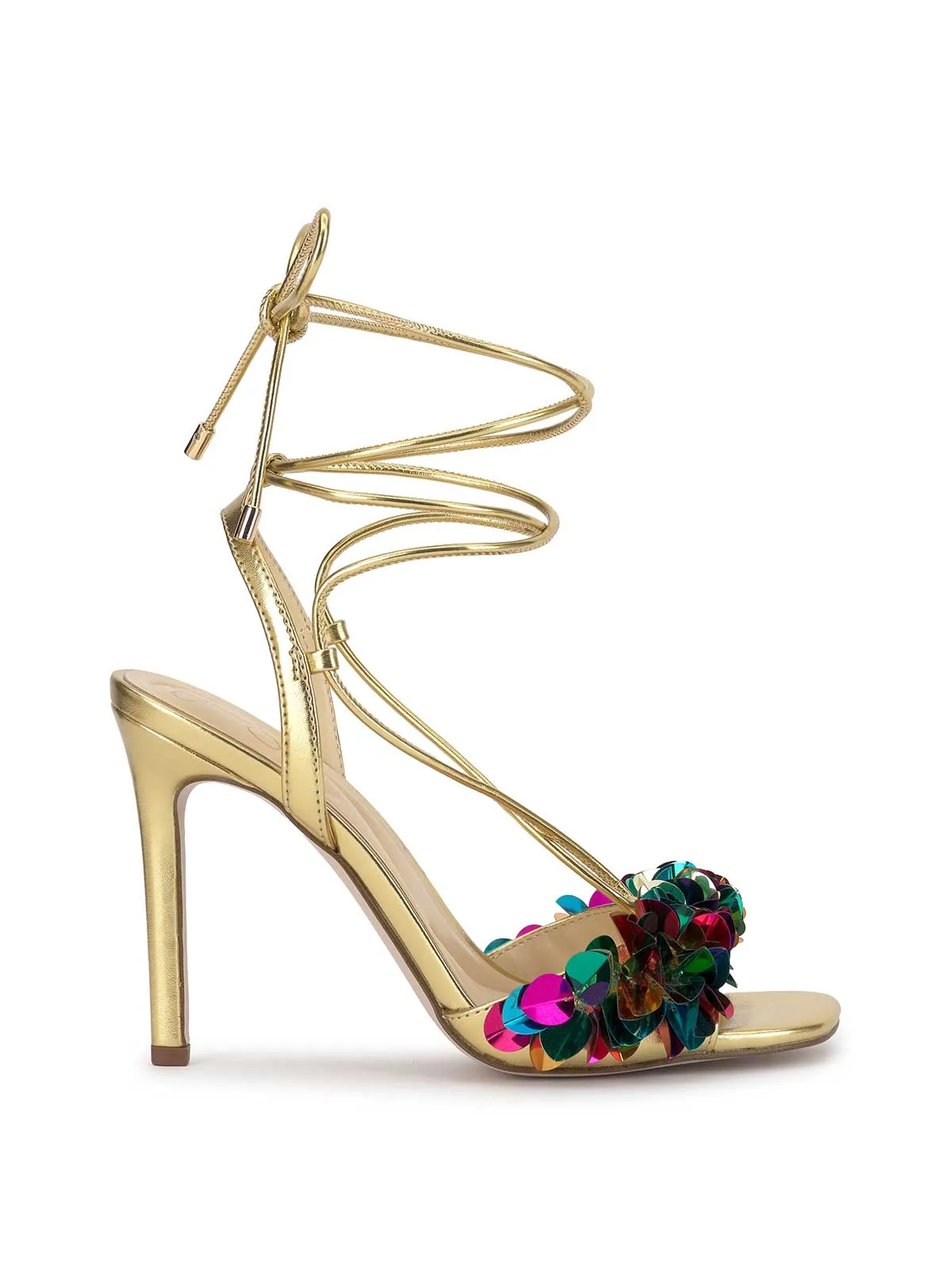 Oveny High Heel in Gold sold by Jessica Simpson