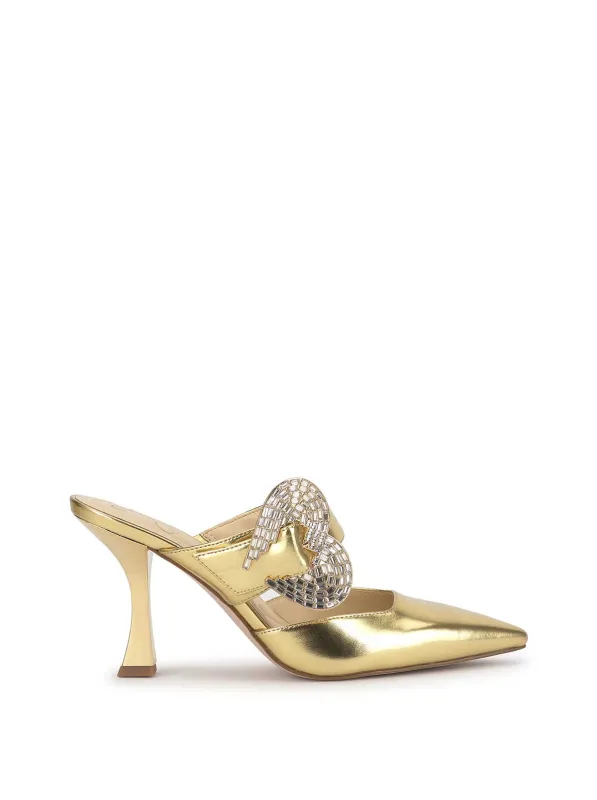 Favica High Heel in Gold sold by Jessica Simpson