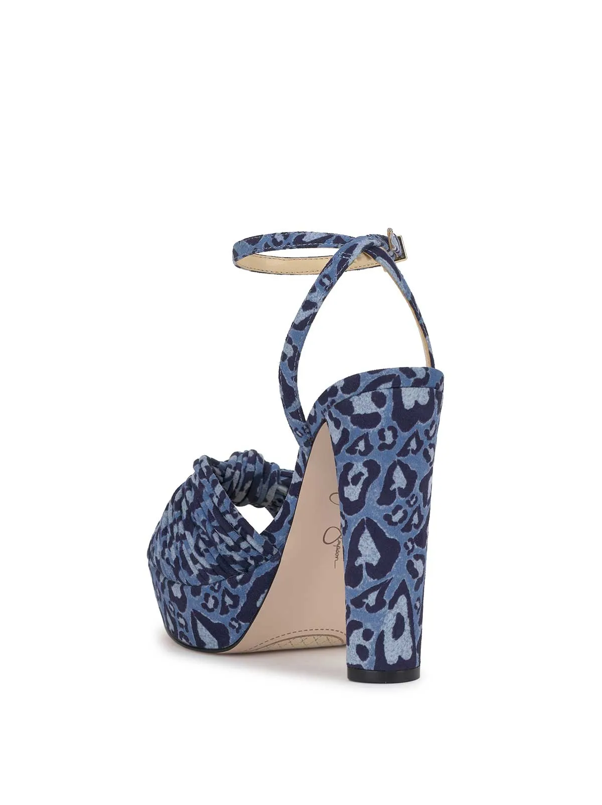 Immie Platform Sandal in Blue Leopard sold by Jessica Simpson product image thumbnail 3