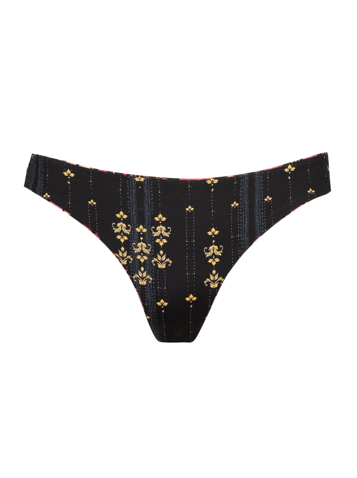 Reversible Shirred Bikini in Swipe Right sold by Jessica Simpson product image thumbnail 5