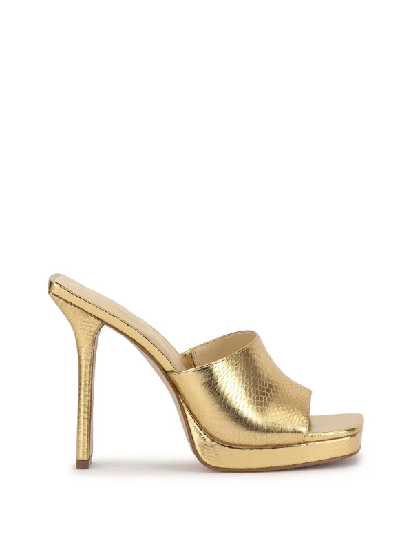 Azelica High Heel in Gold sold by Jessica Simpson