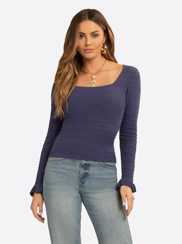 JS Jessica Simpson Luka Top in Deep Cobalt made by Jessica Simpson