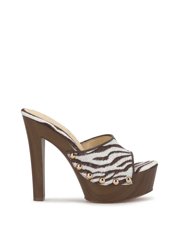 Cynlia Platform in Brown Zebra sold by Jessica Simpson