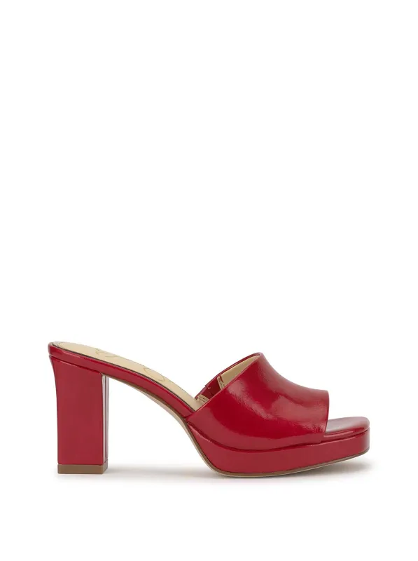 Elyzza High Heel Slide in Red Muse sold by Jessica Simpson
