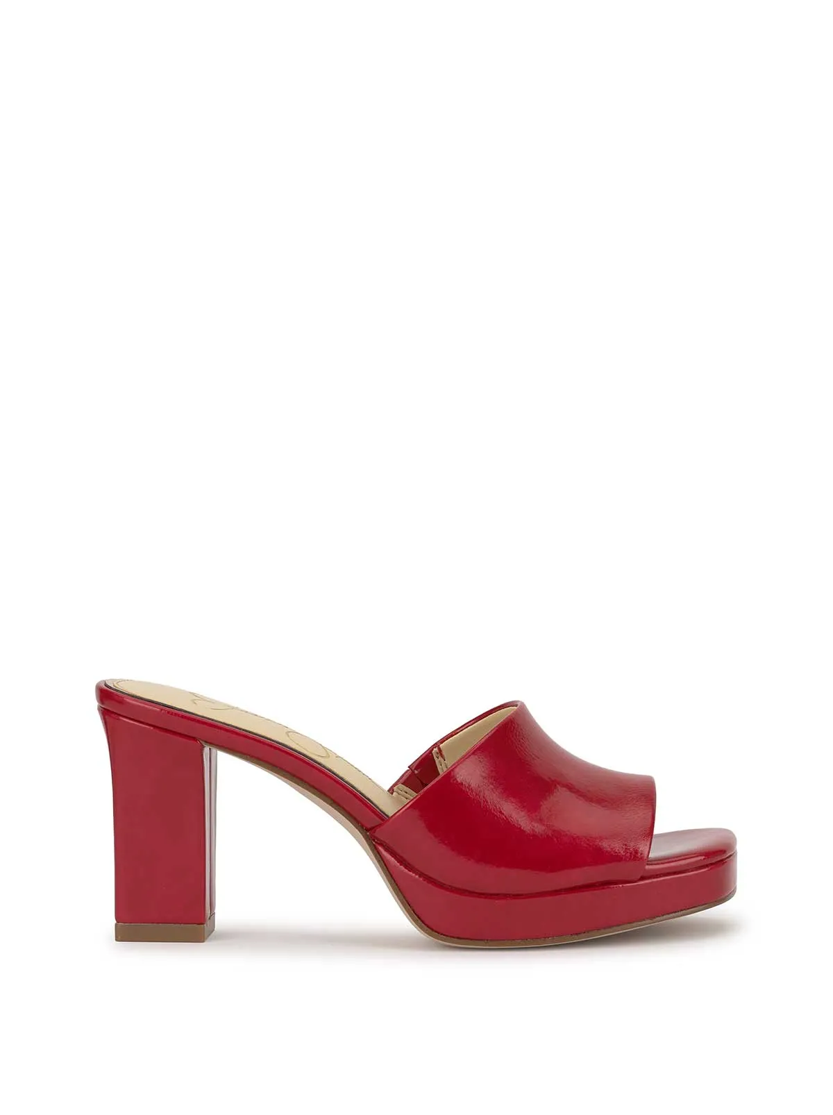 Elyzza High Heel Slide in Red Muse sold by Jessica Simpson