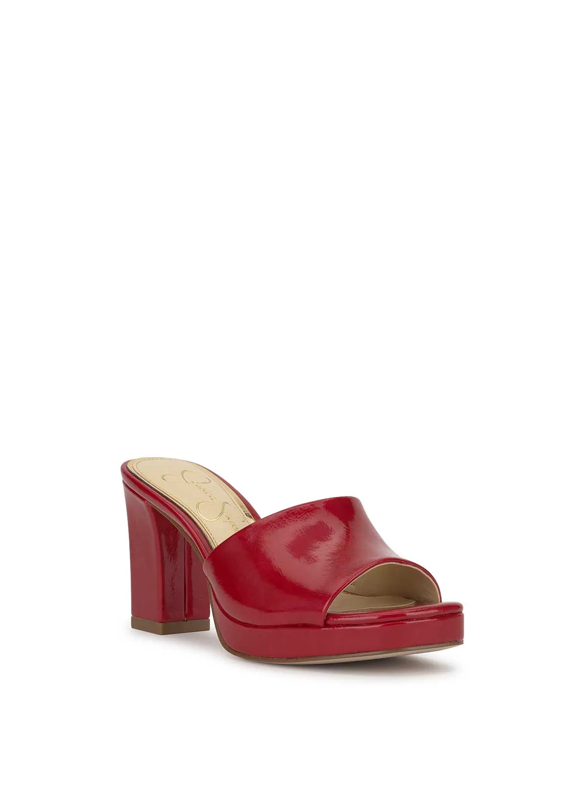 Elyzza High Heel Slide in Red Muse sold by Jessica Simpson product image thumbnail 4