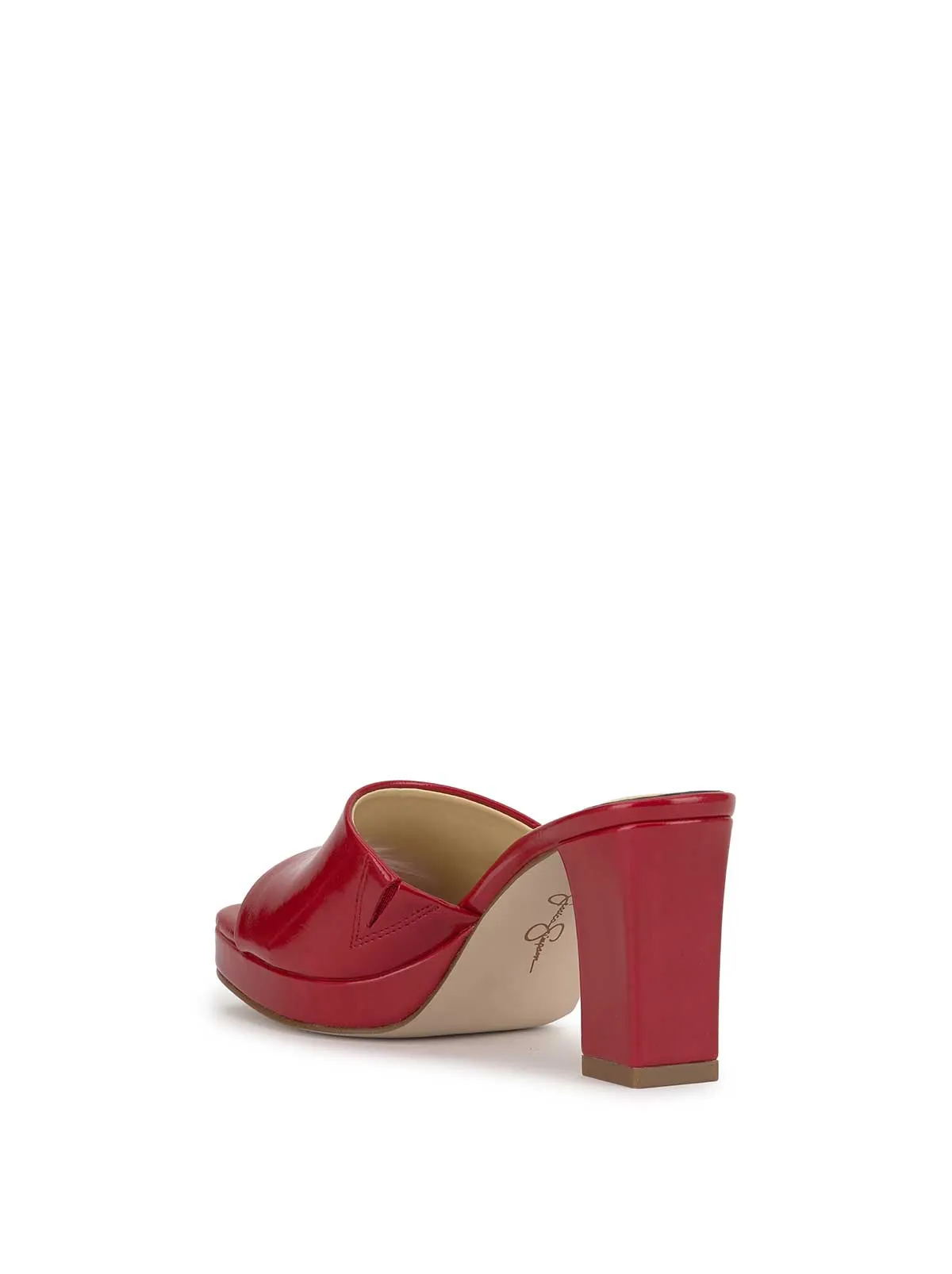Elyzza High Heel Slide in Red Muse sold by Jessica Simpson product image thumbnail 3